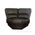 High quality Solid Wood Leather Recliner Corner Sofa